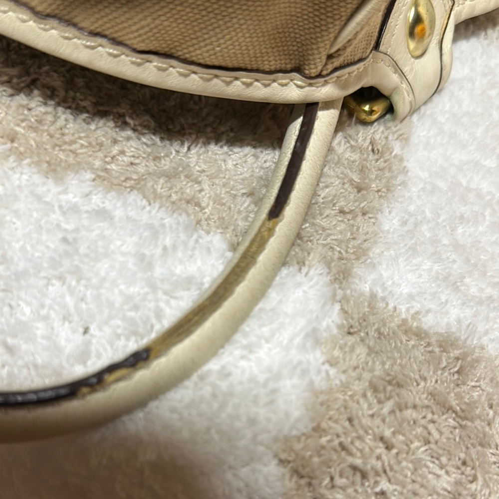 Coach 2007 Heritage Stripe Canvas and Leather Tote - Picture 3 of 12